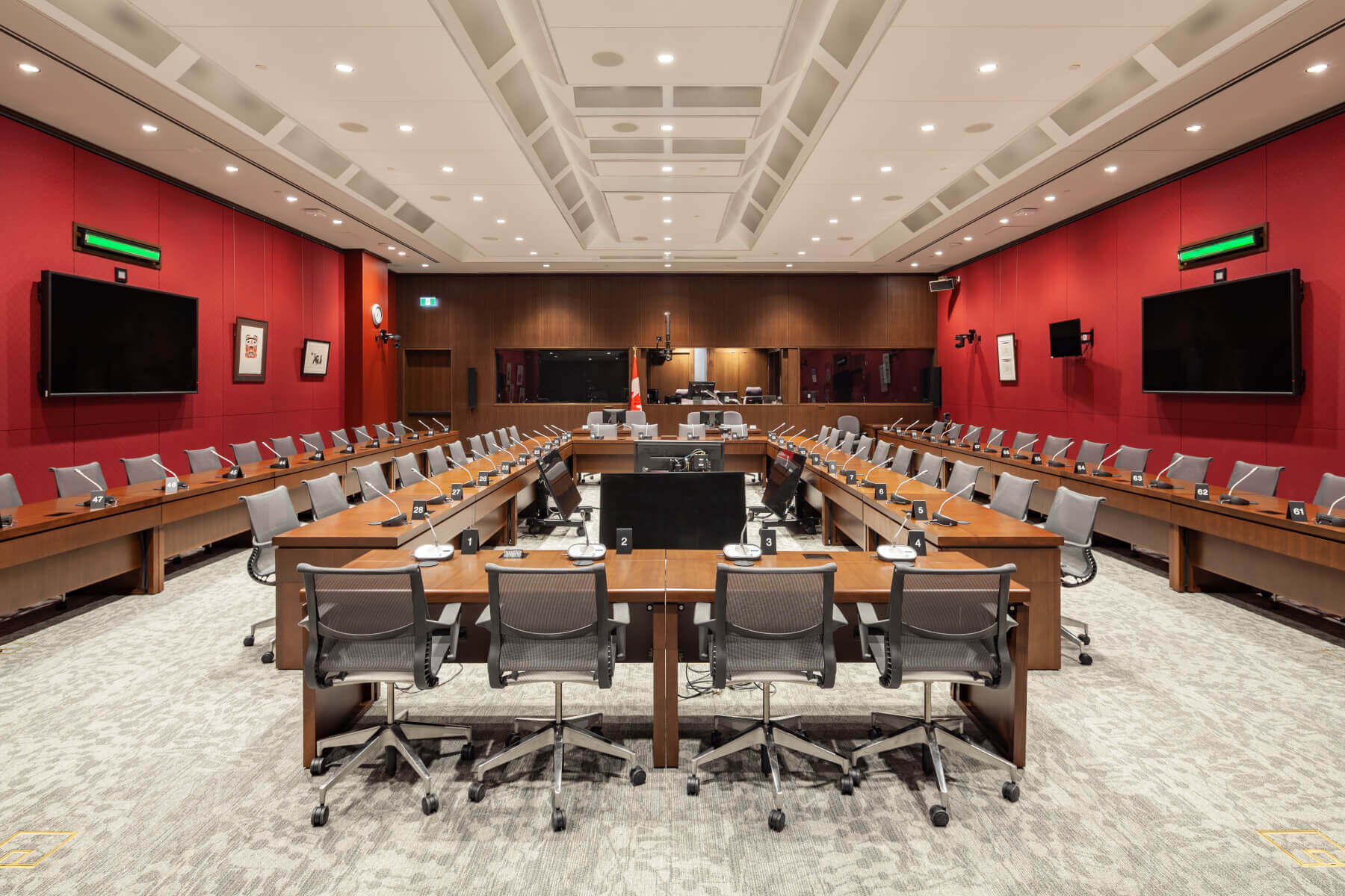 A Senate committee room